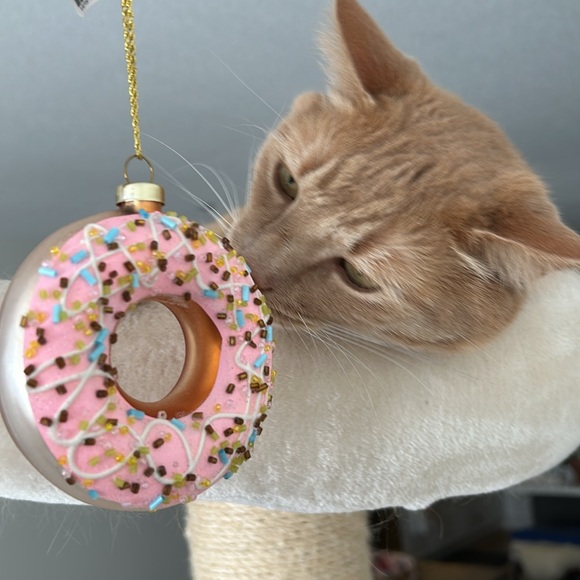 Christmas Donut Glass Ornament - Picture 4 of 7